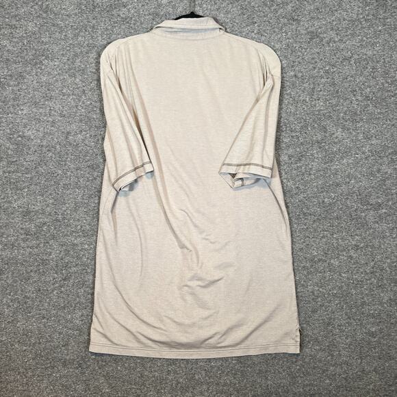 Travis Mathew Shirt Mens Large Gray Polo Shirt Stretch Short Sleeve Golf - Picture 9 of 10